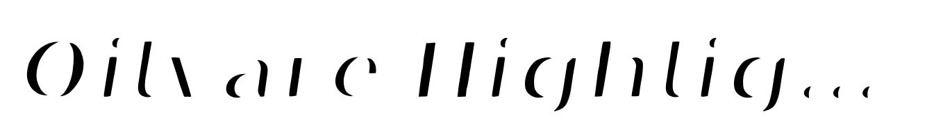 Oilvare Highlight Italic